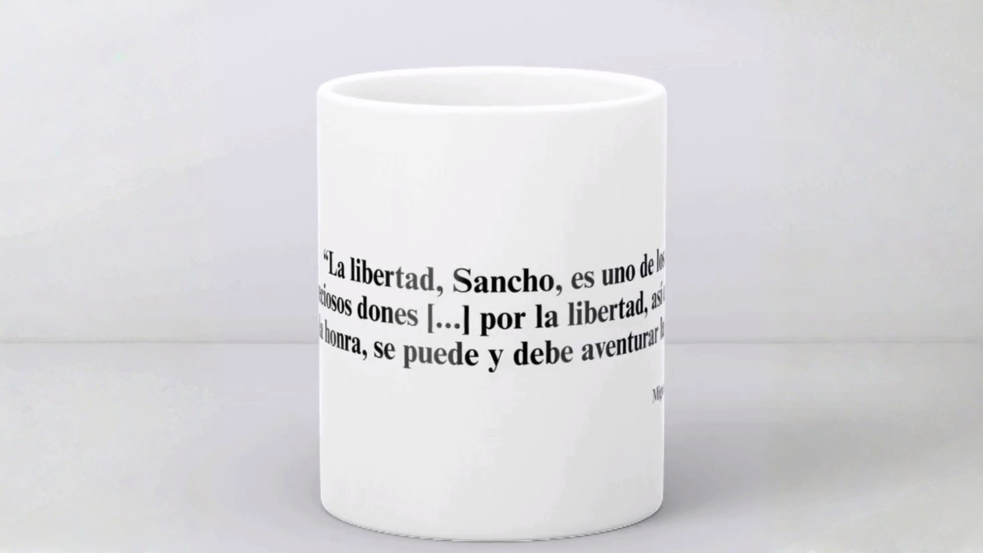 Tassa: "La libertad, Sancho..." Miguel de Cervantes