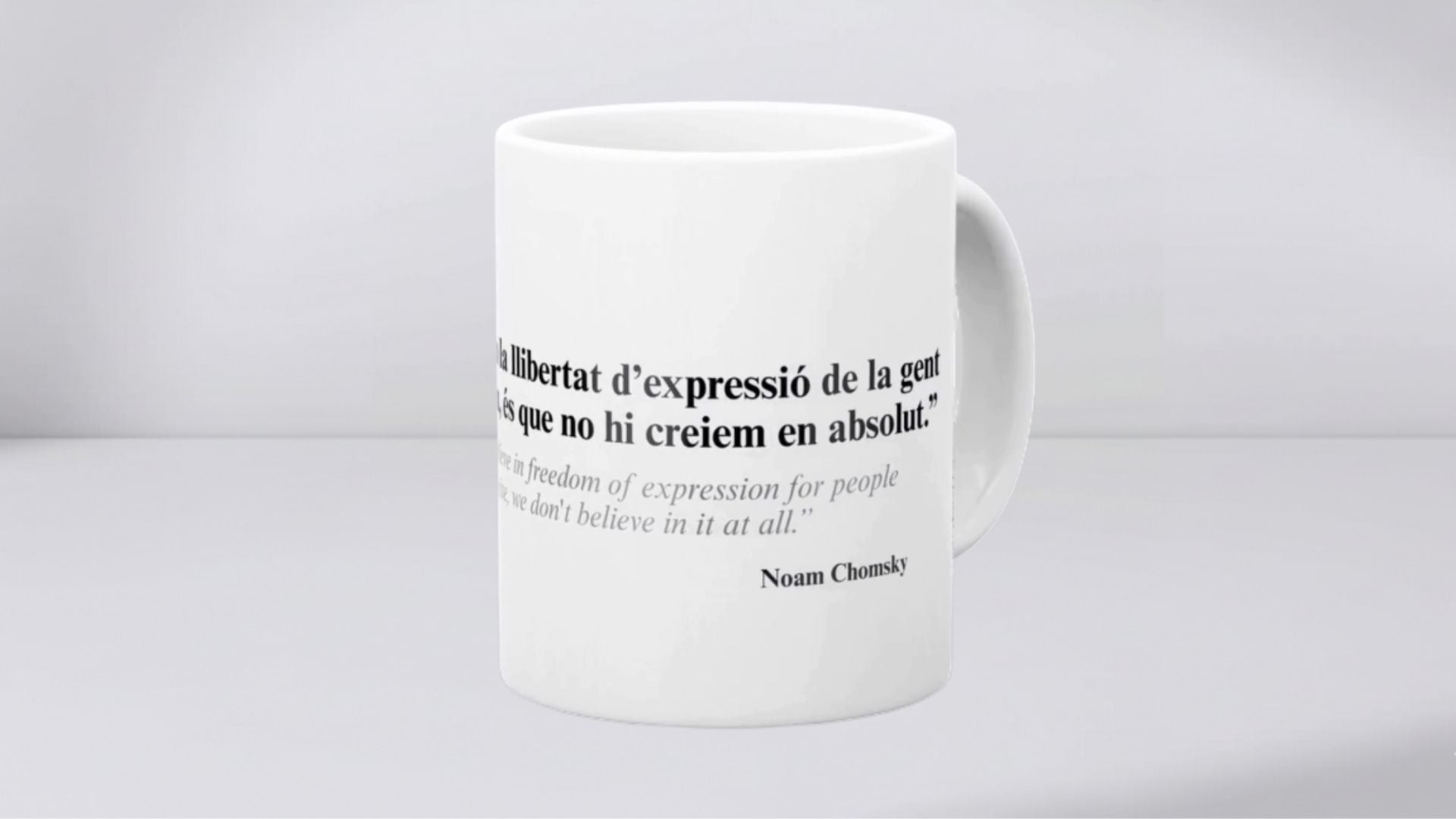 Tassa: “Si no creiem en la llibertat d’expressió…” - Noam Chomsky