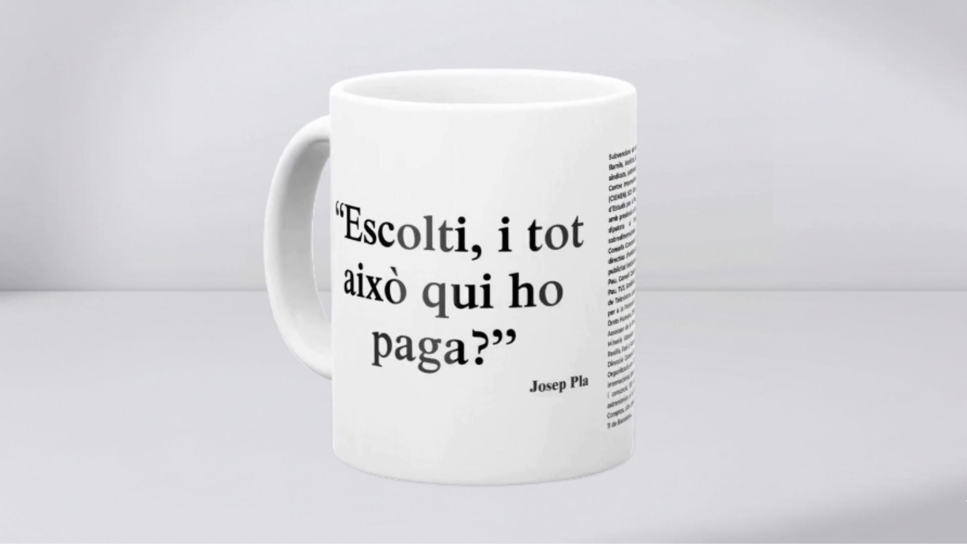 Tassa: Escolti, i tot això qui ho paga?