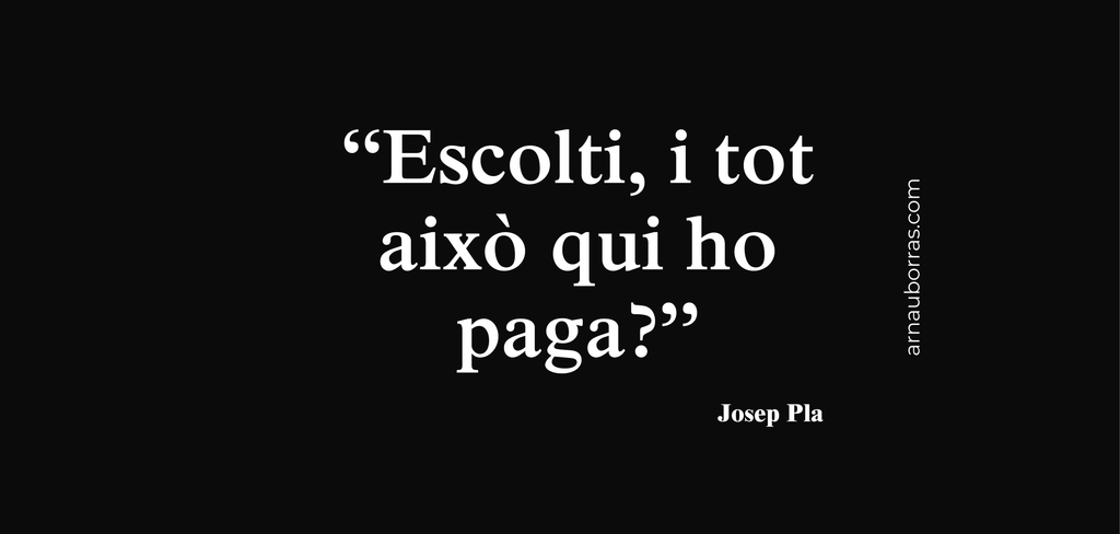 Tassa: Escolti, i tot això qui ho paga? - Negre