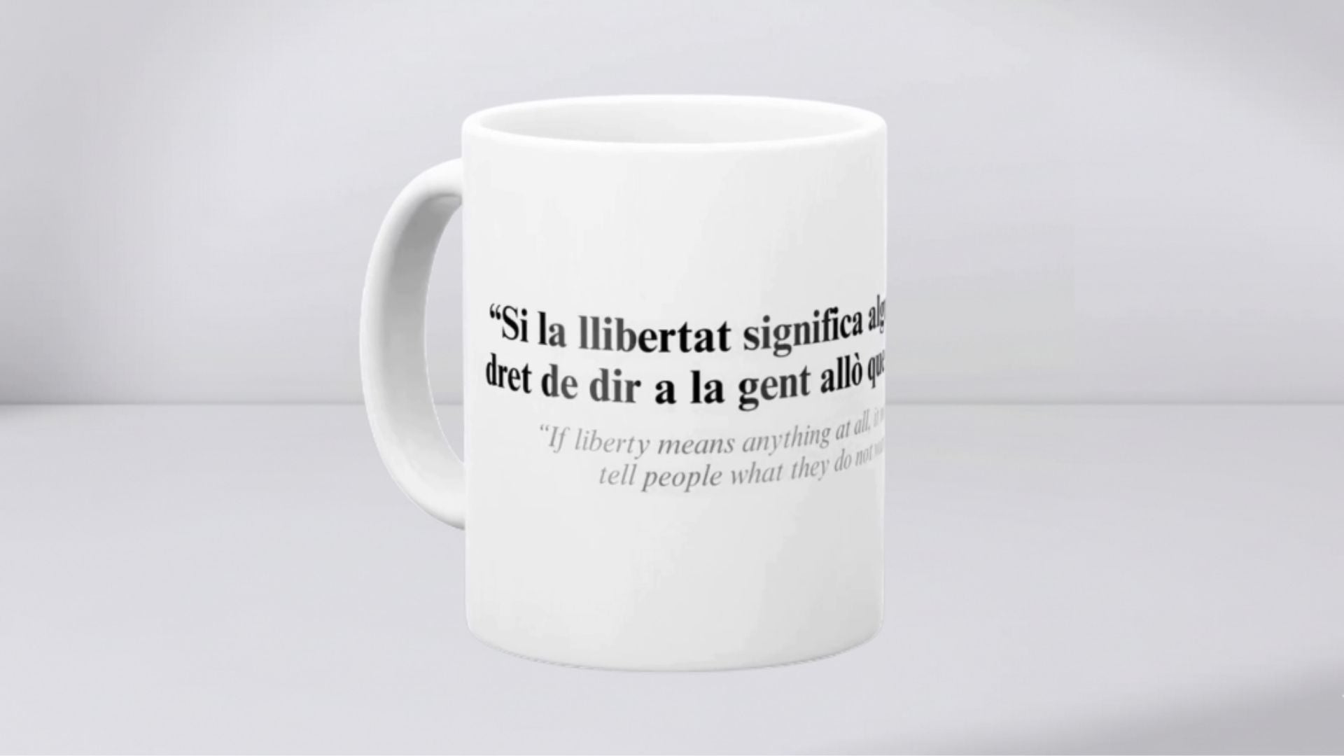 Tassa: “Si la llibertat significa…” – George Orwell